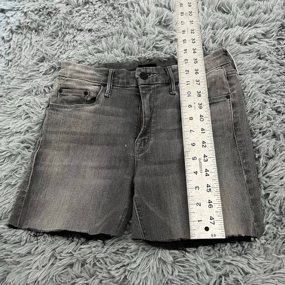 Mother Looker Supermoon Gray Black Cutoff Denim Shorts Women’s 26 - Picture 5 of 9